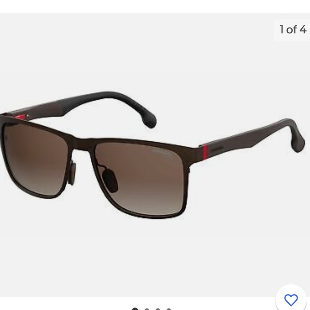 Carrera Men's CA8026/S Polarized Square Sunglasses, Matte Brown, 57 mm